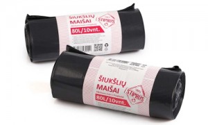 Stiprūs, patikimi maišai šiukšlėms.